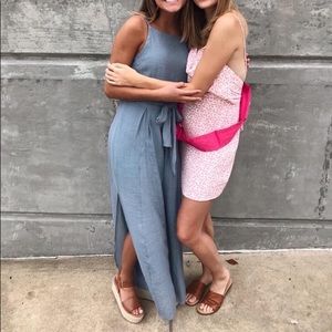 Blue jumpsuit